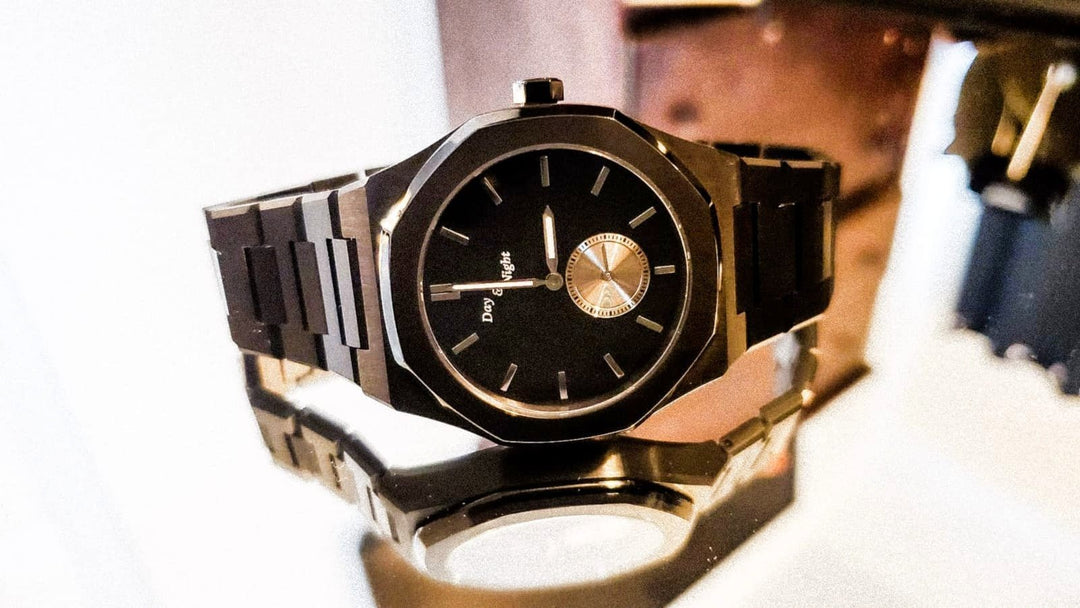 Day and Night watch featured in We Buy Black spotlight representing the 24/7 grind lifestyle