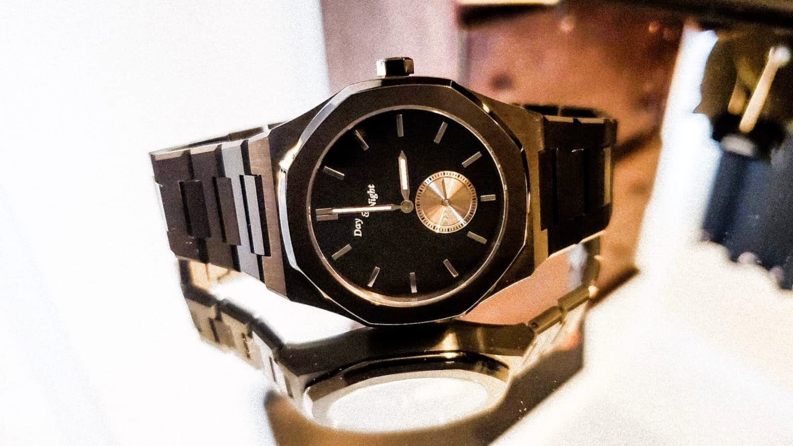 Day and Night watch featured in We Buy Black spotlight representing the 24/7 grind lifestyle
