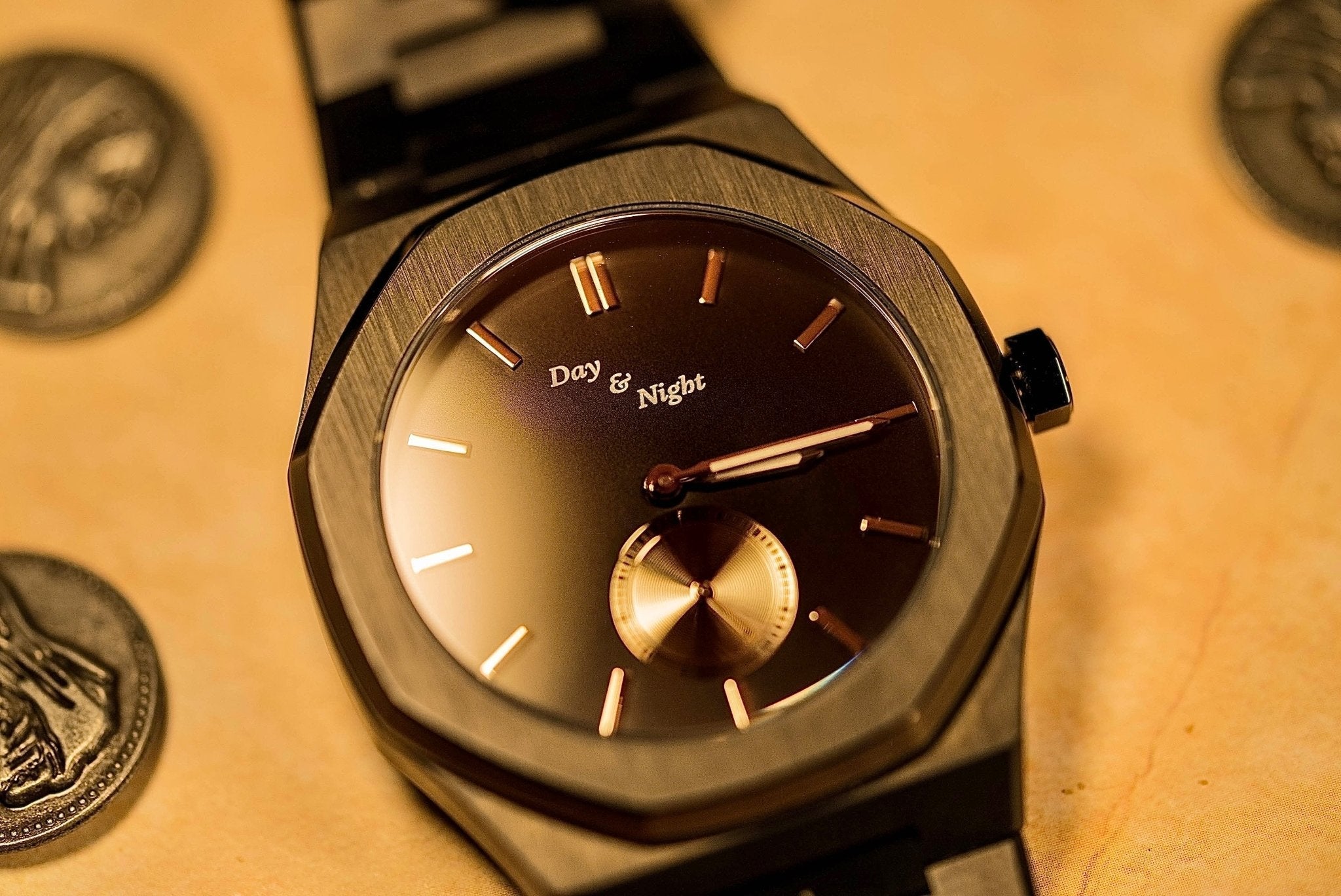 Thutmos3 watch displayed in dramatic lighting showcasing bold masculine design