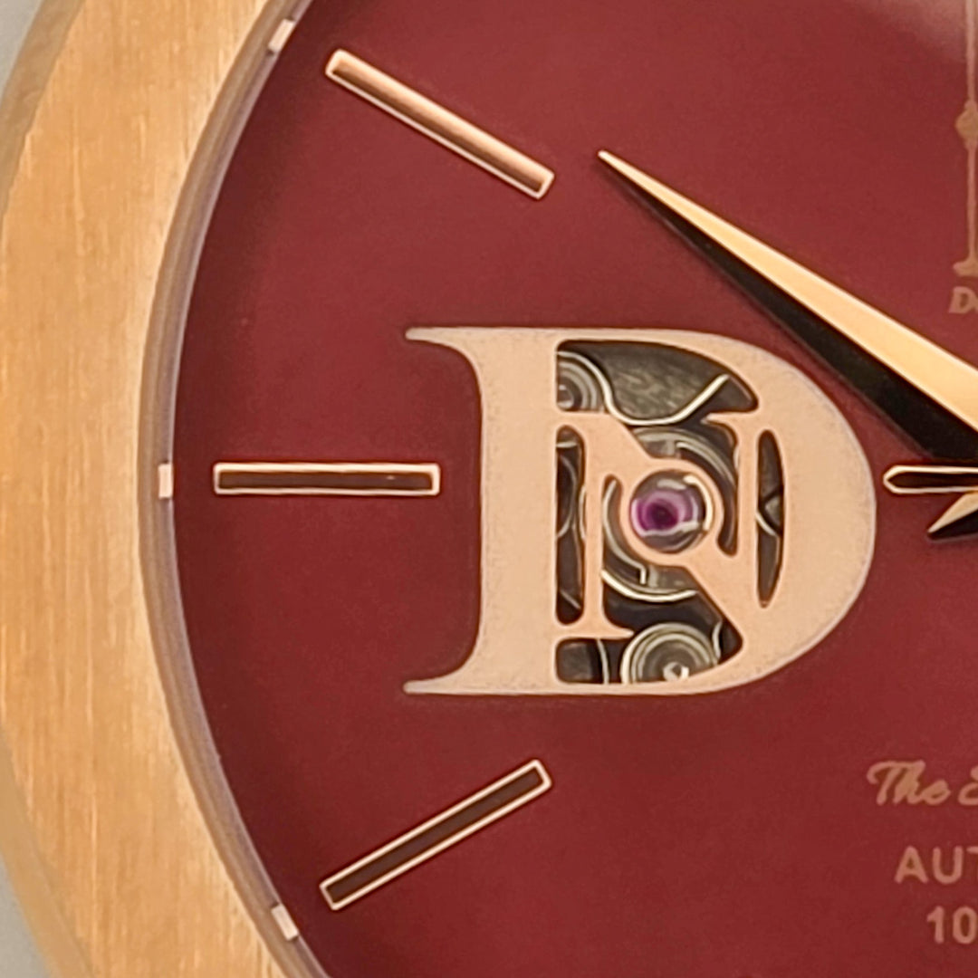 Day and Night Watch Co red dial automatic watch Sango 878 Crimson Dawn