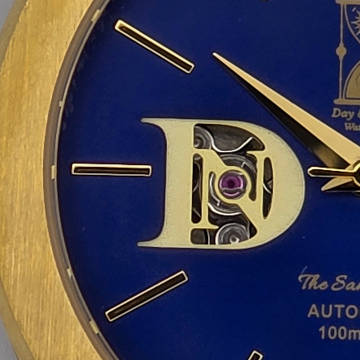 The Sango 878 Midnight Current blue dial watch on stainless steel bracelet