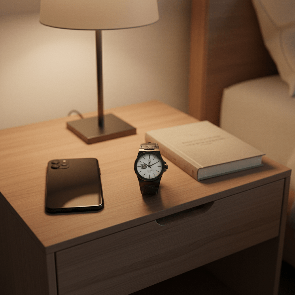 Day and Night Watch Co The Sango 878 Gunmetal Eclipse automatic watch with gunmetal dial and stainless steel bracelet