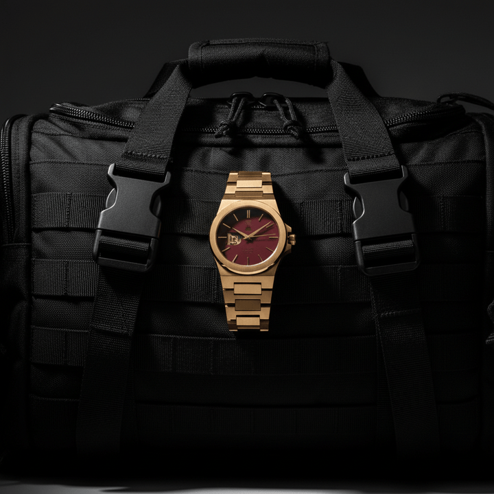 Day and Night Watch Co red dial automatic watch Sango 878 Crimson Dawn