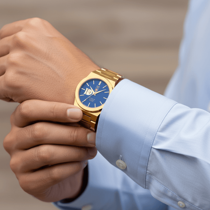 Day and Night Watch Co blue dial automatic watch Sango 878 Midnight Current