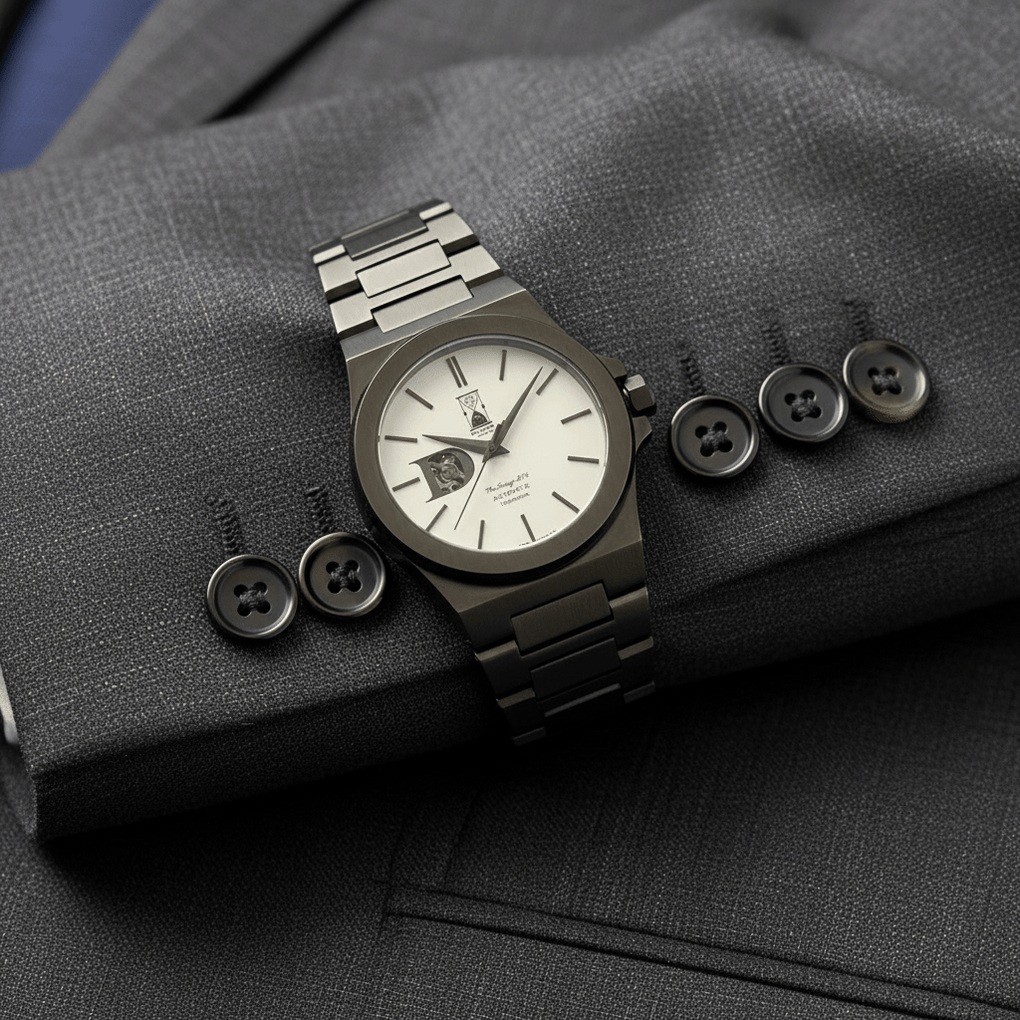 Day and Night Watch Co gunmetal dial automatic watch Sango 878 Gunmetal Eclipse