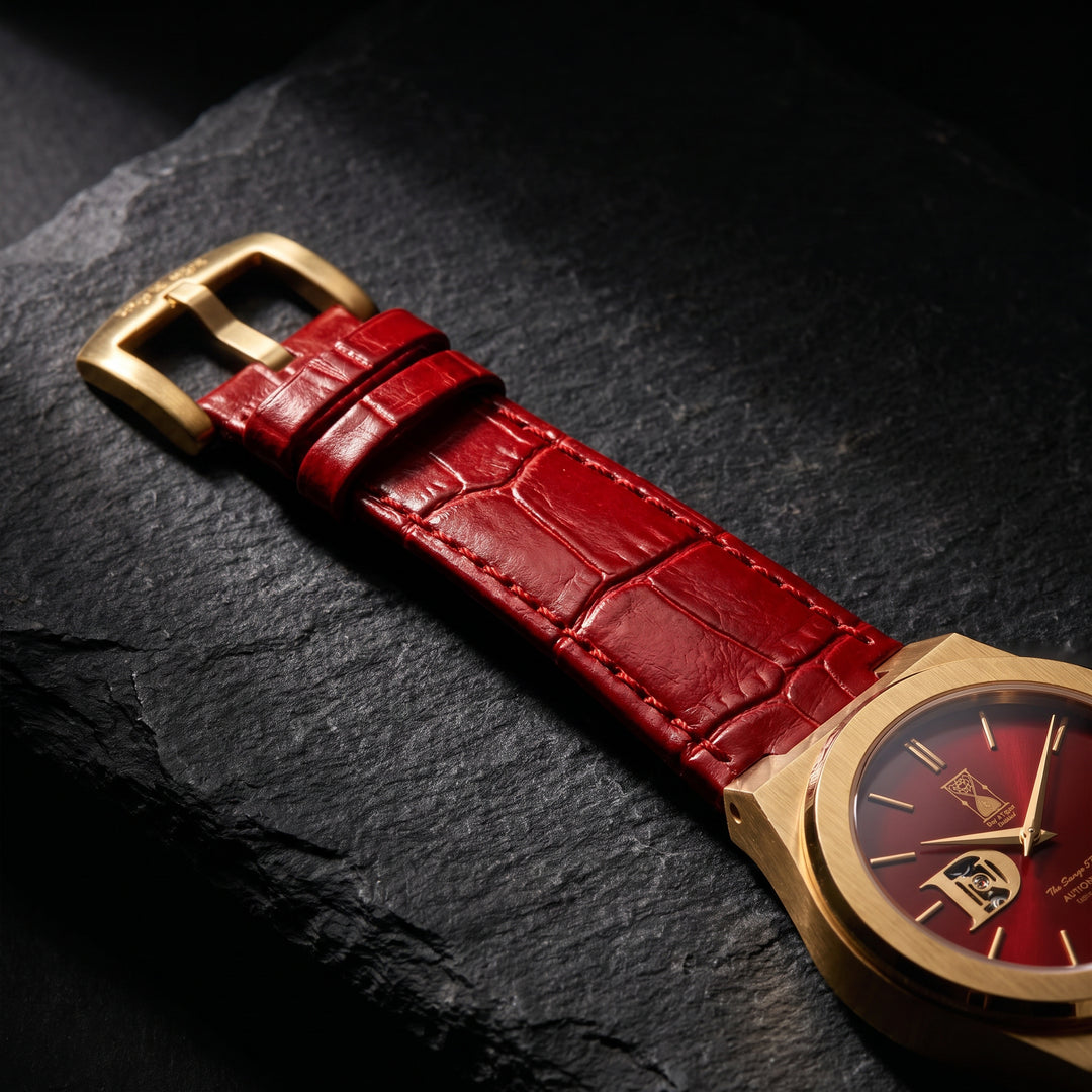 Red Heritage Leather