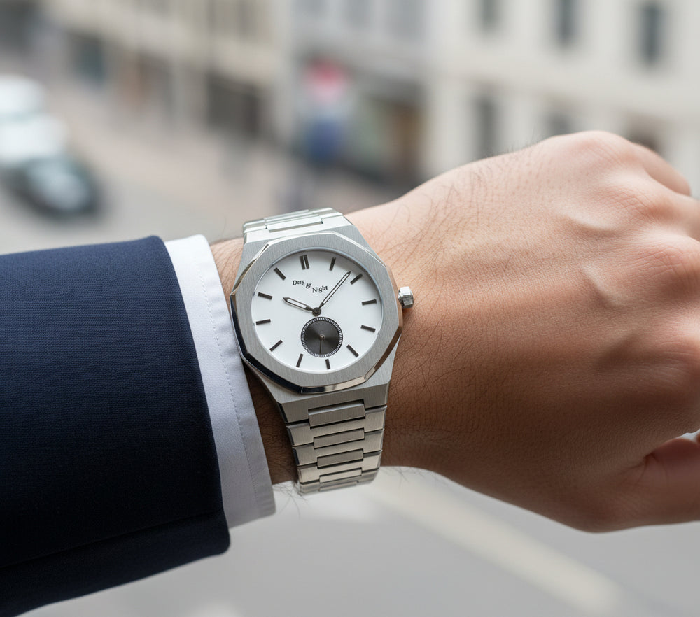 The Xerxes luxury mens watch with stainless steel bracelet