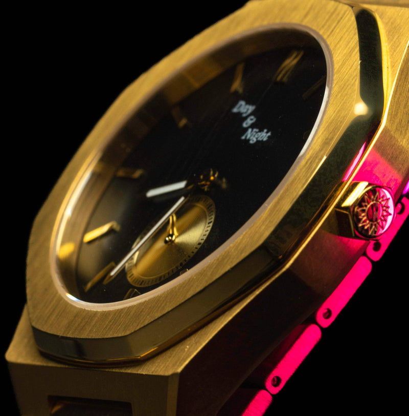 The Tutankhamun Pharaoh Collection gold mens watch